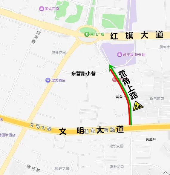 2025贛州市章貢區營角上路、南河路部分路段封閉施工公告